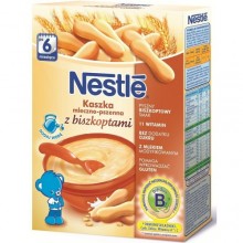 Молочная каша Nestle Пшеничная с печеньем с 6 месяцев 250 г (7613032512965) 