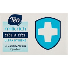 Мыло твердое Тео Tete-a-Tete Rich Milk Ultra Hygiene 90 г (3800024046353)