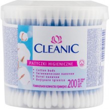 Ватні палички Cleanic стакан 200 шт (5900095000600)
