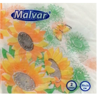 Салфетка Malvar Подсолнечник 30х30 см 2-х шаровая 20 шт (4820227530571)