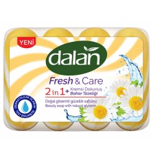 Мыло туалетное Dalan Fresh & Care Весенняя свежесть экопак 4x90г (8690529522538)