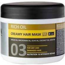 Крем-маска Kayan Professional Rich Oil для Сухих и Поврежденных волос 500 мл (5906660407256)