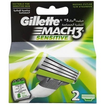 Сменные картриджи для бритья Gillette Mach 3 Sensitive 2 шт