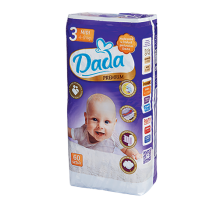 Підгузники дитячі DADA Premium  (3) midi 4-9кг  60 шт