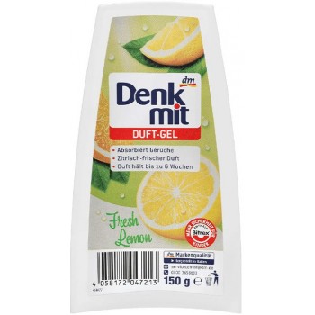 Гелевый освежитель воздуха Denkmit Fresh Lemon 150 г (4058172047213)