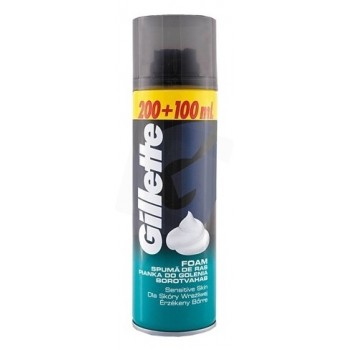 Пена для бритья Gillette Foam Sensitive Skin "Для чувствительной кожи" 200 + 100 мл (7702018094493)