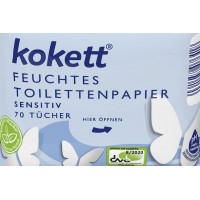 Влажная туалетная бумага Kokett Sensitiv 70 шт (4061458076418)