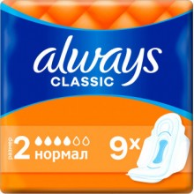 Гигиенические прокладки Always Classic Normal Single 9 шт (8001090239365)
