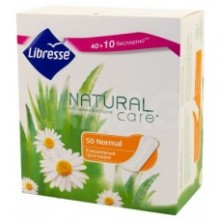 Ежедневные прокладки Libresse Natural Care Normal 40 + 10 шт в подарок