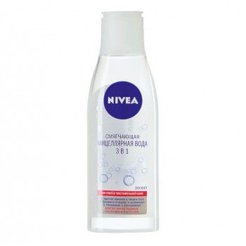 Средство для снятия макияжа Nivea 200 мл 3в1 мицеллярная вода для сухой кожи