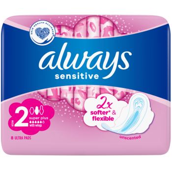 Гігієнічні прокладки Always Ultra Sensitive Super Plus (Розмір 2) 8 шт (4015400214120)