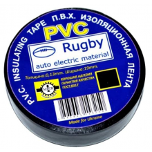 Изолента Rugby PVC Черная 10 метров (4893643143274)