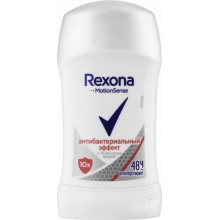 Дезодорант-антиперспирант стик Rexona Антибактериальный эффект 40 мл (87294897)