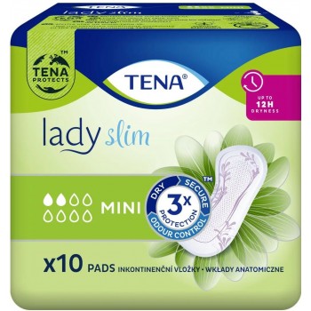 Урологічні прокладки Tena Lady Slim Mini 2 краплі 10 шт (7322540853254)
