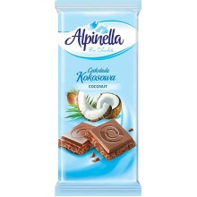 Шоколад молочный Alpinella с Кокосовой стружкой 90 г (5901806003019)