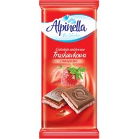 Шоколад молочный Alpinella со вкусом Клубники 90 г (5901806000216)
