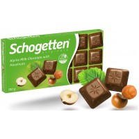 Шоколад молочный Schogetten с Лесными Орехами 100 г (4000607851001)