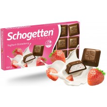 Шоколад молочный Schogetten Клубничный йогурт 100 г (4000607854705)