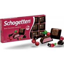 Шоколад черный Schogetten с Клюквой 100 г (4000415779603)