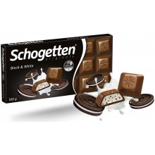 Шоколад молочный Schogetten Черный с Белым 100 г (4000415039707)