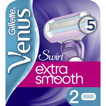 Змінні картриджі для гоління Venus Extra Smooth  Swirl 2 шт (ціна за 1шт) (7702018449286)