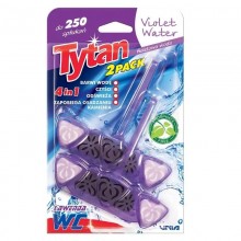 Блок для туалету підвісний Tytan Violet Water 4 в 1 кольорова вода 2 шт х 40 г (5900657513319)
