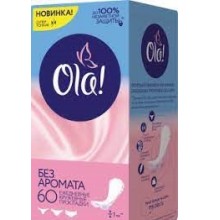 Ежедневные прокладки Ola! без аромата 60 шт (4680007632662)