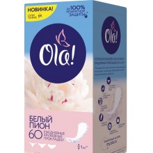 Ежедневные прокладки Ola! Белый пион 60 шт (4680007632648)
