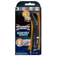 Станок для бритья Wilkinson Sword (Schick) Quattro Titanium Precision 1 картридж (4027800037803)