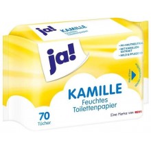 Влажная туалетная бумага Ja! Kamille 70 шт (4388860448696)
