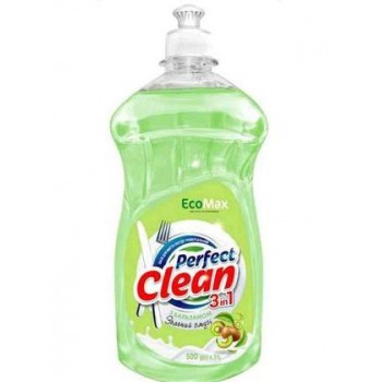 Засіб для миття посуду з бальзамом EcoMax Perfect Clean 3in1 Зелений смузі 500 г (4820217132204)