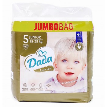 Подгузники Dada Extra Care GOLD (5) junior 15-25кг Jumbo Bag 68 шт (5903933668796)