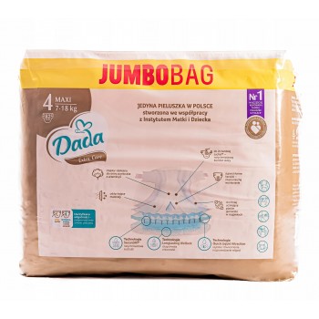 Подгузники Dada Extra Care GOLD (4) maxi 7-16 кг Jumbo Bag 82 шт (5903933668789)