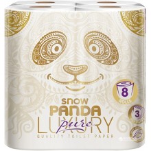 Туалетний папір Сніжна панда Luxury 3 шари 8 рулонів (4823019009507)