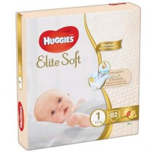 Підгузники дитячі Huggies Elite Soft 1, 2-5 кг 82 шт.