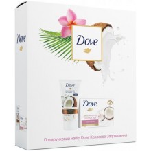 Подарочный набор женский Dove Кокосовое удовольствие (мыло+крем для рук) (8714100880845)