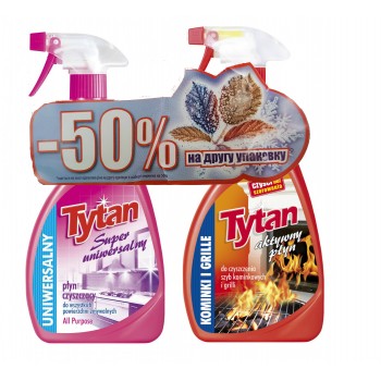 Средство для чистки Tytan 500 мл распылитель для гриля + 500 мл универсальный