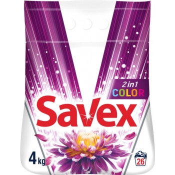 Стиральный порошок Savex 2 в 1 Color 4 кг (3800024013188)