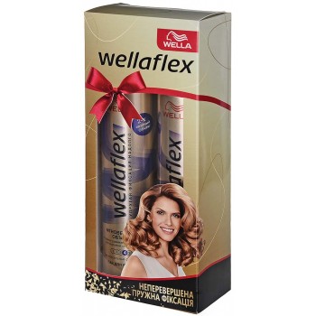 Комплекс ухода за волосами Wella Wellaflex Непревзойденная упругая фиксация (4820159849376)