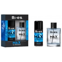 Подарочный набор мужской Bi-Es Max (туалетная вода 100 мл + дезодорант-спрей 150 мл)