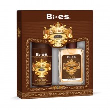 Подарочный набор мужской Bi-Es Royal Brand Gold (Дезодорант 150 мл и лосьон после бритья 100 мл)