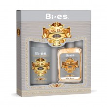 Подарунковий набір чоловічий Bi-Es Royal Brand Light (Дезодорант 150 мл та лосьйон після гоління 100 мл)