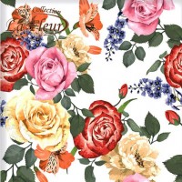 Салфетка La Fleur Удивительные Розы 33х33 см 2 слоя 16 шт (4820212000768)