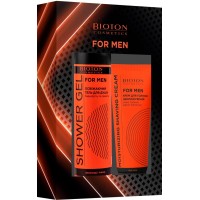 Подарочный набор для мужчин Bioton Cosmetics (Гель для душа 250 мл + Крем для бритья 75 мл) (4820026157382)
