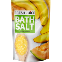 Соль для ванн Fresh Juice Banana & Melon дой-пак 500 г (4823015937620)