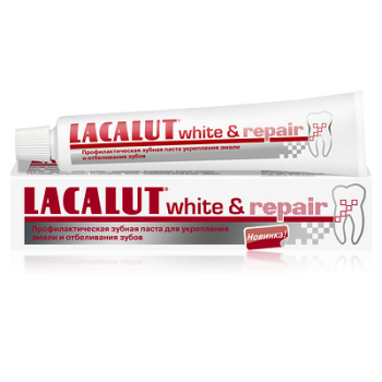 Зубная паста Lacalut white and repair 75 мл (4016369546154)