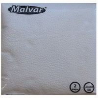 Серветка Malvar біла  30*30 см 2-ох шарові 40 шт (4820227530434)