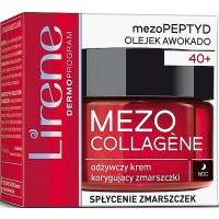 Ночной крем для лица Lirene Mezo Collagene Питательный против морщин 50 мл (5900717073654)