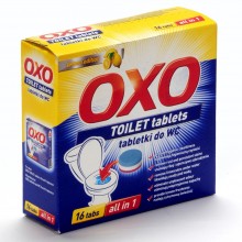 Таблетки для туалету потрійна дія "OXO lemon edition" 16 шт (5902230501409)