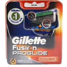 Сменные кассеты для бритья Gillette Fusion ProGlide Power (6 шт.) (7702018034697)